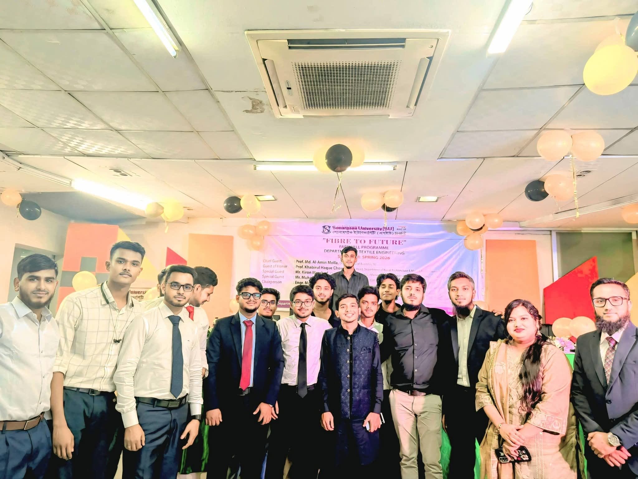 Department of Textile Engineering arranged farewell in honor of Batch 26